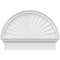 Ekena Millwork Half Round Sunburst Architectural Grade PVC Combination Pediment, 24"W x 18-3/4"H x 2-3/4"P PEDPC024X190HRO01 - alternate 5